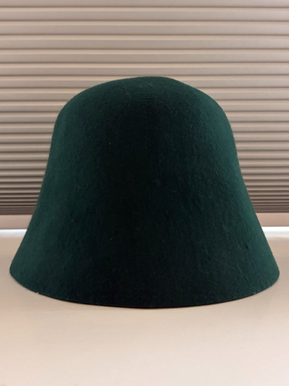 Anthropologie Green Felt Bucket Hat NWT